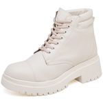 9309 Bota Coturno Cano Curto Napa Off White
