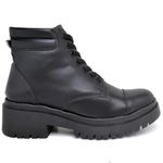 9309 Bota Coturno Cano Curto Napa Preto