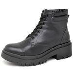 9309 Bota Coturno Cano Curto Napa Preto