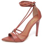 7926 Sandália Salto Alto Napa Blush