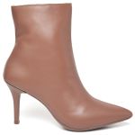 9101 Bota Cano Curto Salto Fino Médio Napa Caramelo