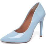 7101 Scarpin Salto Alto Verniz Indigo