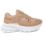 T3001 Tênis Casual Feminino Chunky Napa Palha/Cobre