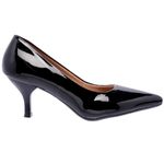 Scarpin Salto Baixo Verniz Preto