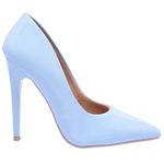 SSA Scarpin Salto Alto Verniz Azul
