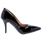 Scarpin Salto Médio Verniz Preto