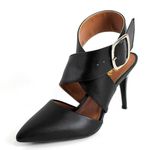 8920 Scarpin Bico Folha Salto Médio Napa Preto
