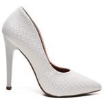 Scarpin Salto Alto Estrelar Branco