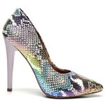 Scarpin Salto Alto Snake Holográfico Candy