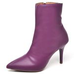 9101 Bota Cano Curto Salto Fino Médio Napa Hibisco