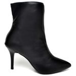9101 Bota Cano Curto Salto Fino Médio Napa Preto
