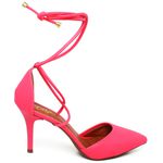 8939 Scarpin Salto Médio Bico Folha com Tiras Napa Aloha