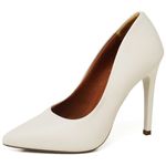Scarpin Salto Alto Napa Off White