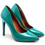 Scarpin Salto Alto Verniz Menta