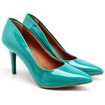 Scarpin Salto Médio Verniz Menta