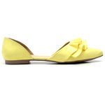 M003 Sapatilha Camurça com Babado Amarelo 