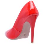 SSA Scarpin Salto Alto Verniz Vermelho