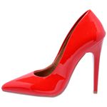 SSA Scarpin Salto Alto Verniz Vermelho