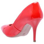 Scarpin Salto Médio Verniz Vermelho