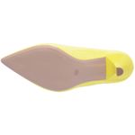 Scarpin Salto Baixo Verniz Amarelo