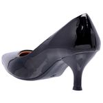 Scarpin Salto Baixo Verniz Preto