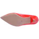 Scarpin Salto Baixo Verniz Vermelho