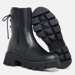 Bota Coturno Feminino Vega Cano Alto Preto