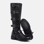 Bota Biker Feminina Larissa Preta