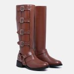 Bota Biker Feminina Larissa Marrom