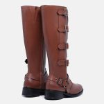 Bota Biker Feminina Larissa Marrom