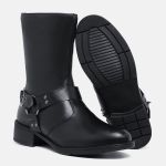 Bota Biker Cano Médio Paola Preta