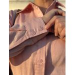Camisa Francine Cambraia Puro Linho Rosa Chá