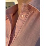 Camisa Francine Cambraia Puro Linho Rosa Chá