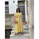 Conjunto Saia e Blusa Olivia Amarelo 