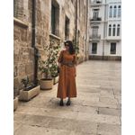 Vestido Maxi Midi Lorena Puro Linho Terroso