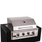 Assador Grill á Gás 3 + 1 Queimadores - Com Tampa Linha Prime Home Pro - Titan