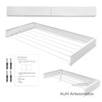 Varal Prático de Parede em Alumínio 1,20cm - Kuhl