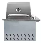 Churrasqueira a Gás Dallas 700 2 Queimadores Completa com Tampa AISI 304 - Selmetal