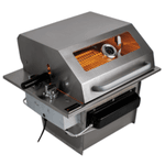 Assador Grill á Gás de Embutir Com Tampa com Visor de Vidro Linha Prime Platinum - Titan