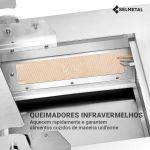 Churrasqueira a Gás Califórnia 2 queimadores AISI 304 - Selmetal