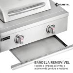 Churrasqueira a Gás Califórnia 2 queimadores AISI 304 - Selmetal