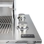 Churrasqueira a Gás Dallas 700 2 Queimadores Completa com Tampa AISI 304 - Selmetal