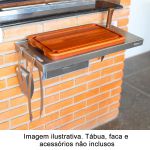 Mesa Retrátil MR3070 Inox - Giragrill