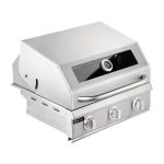 Churrasqueira a Gás Montana 3 queimadores com Visor de vidro AISI 304 - Selmetal