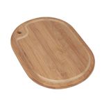 Tábua Oval de Bambo 33x23cm - Mor