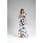 Vestido Floral Crepe Seda Raizz