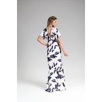 Vestido Floral Crepe Seda Raizz