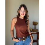 Regata Canelada Julia Marrom