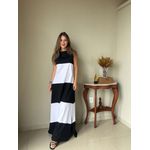 Vestido Roberta Preto e Branco