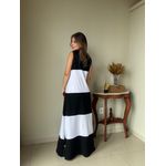 Vestido Roberta Preto e Branco